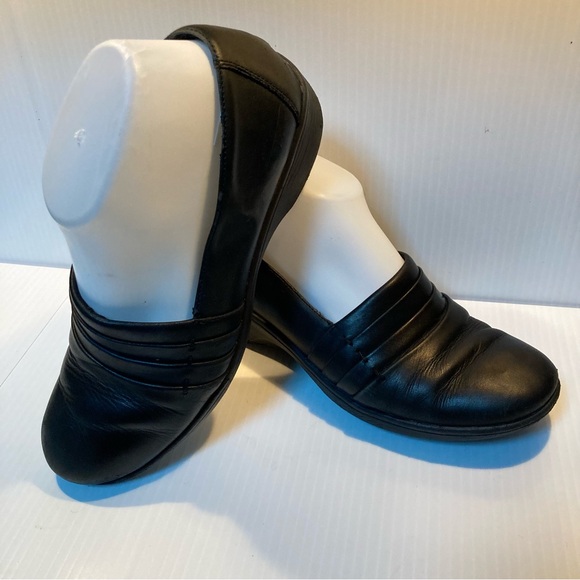 BASS Lite Eleanor Black Leather Slip On Oxford Loafers Womens 7 - Picture 11 of 16